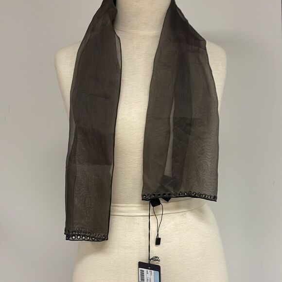 Prada Brown Embellished Scarf - Picture 4 of 7